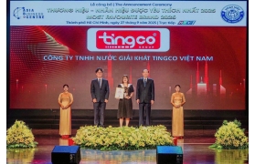 ​Tingco vinh dự Đạt Thương Hiệu Được yêu thích nhất năm 2025, ngành thực phẩm đồ uống